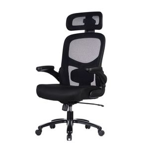 Cadeira Escritorio Plus Size NR-17 Presidente BLM922P Blume Tela Mesh Preto Ate 180kg Base Rodizio